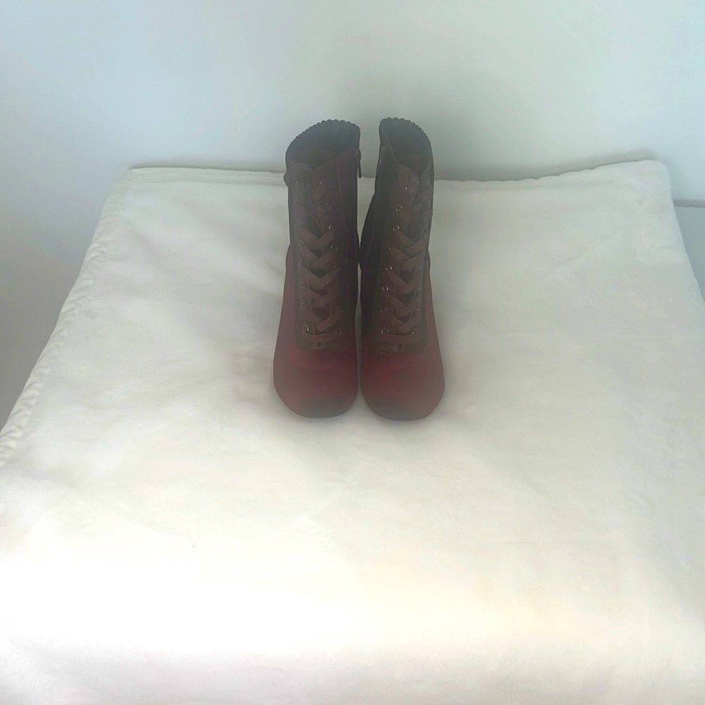 Beautiful never worn Red Bootie